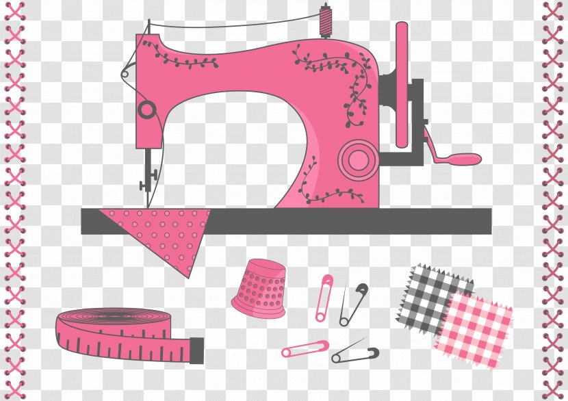 Sewing Machines Handicraft Patchwork Knot - Watercolor - Sawing Machine Transparent PNG