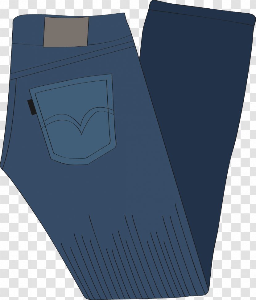 Jeans Designer Trousers - Brand - Vector Transparent PNG