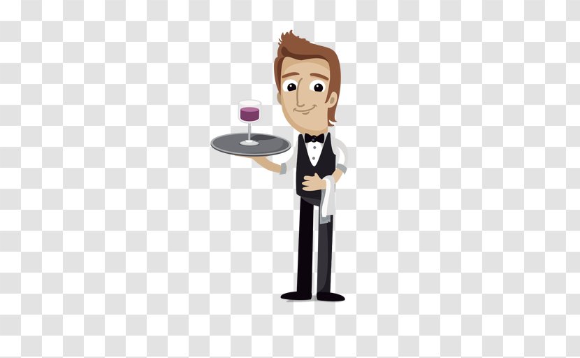 Waiter Clip Art - Animation - The Transparent PNG