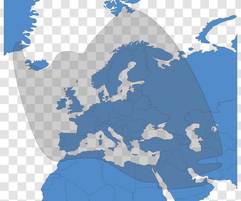 Europe World Map Blank - Sky Transparent PNG