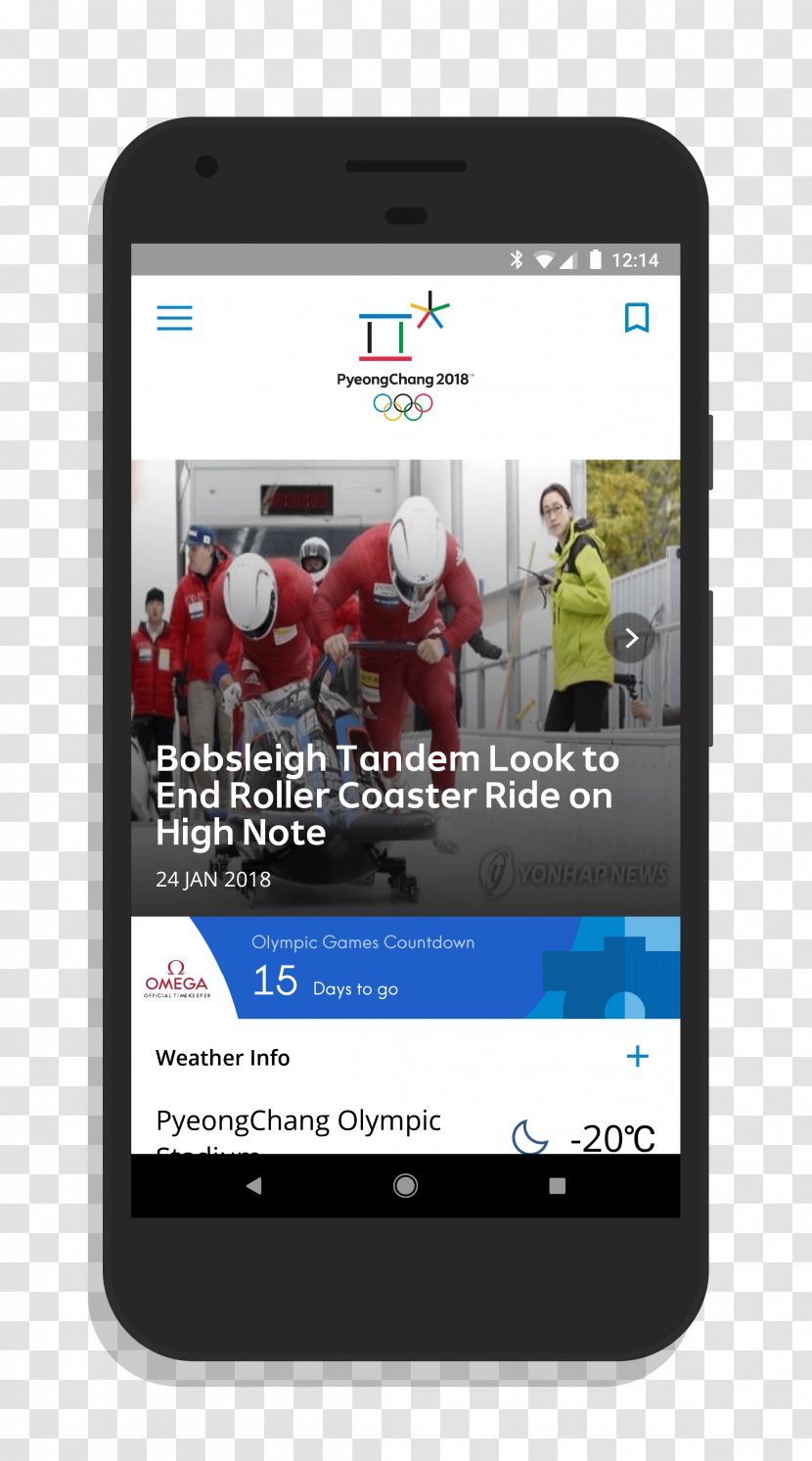 PyeongChang 2018 Olympic Winter Games Smartphone Pyeongchang County Feature Phone - Portable Communications Device Transparent PNG