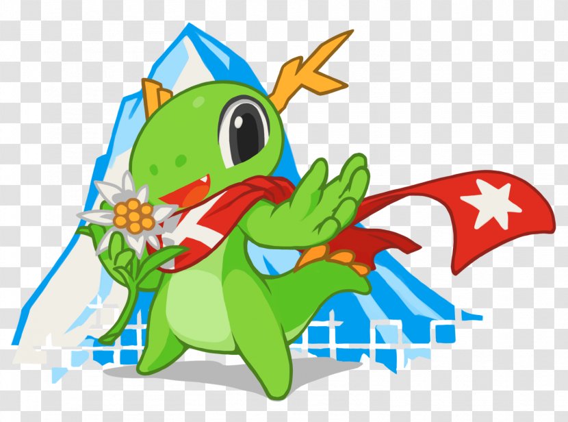 Konqi KDE Plasma 4 Akademy Qt - Green - Free Software Transparent PNG