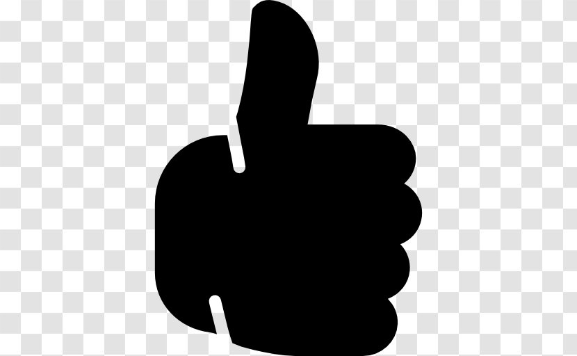 Thumb Signal Gesture - Black And White - Middle Finger Transparent PNG