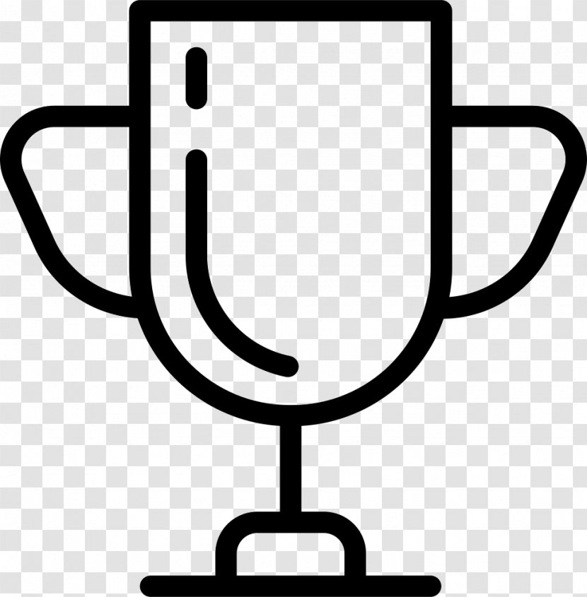 Black And White Competition Trophy Transparent PNG