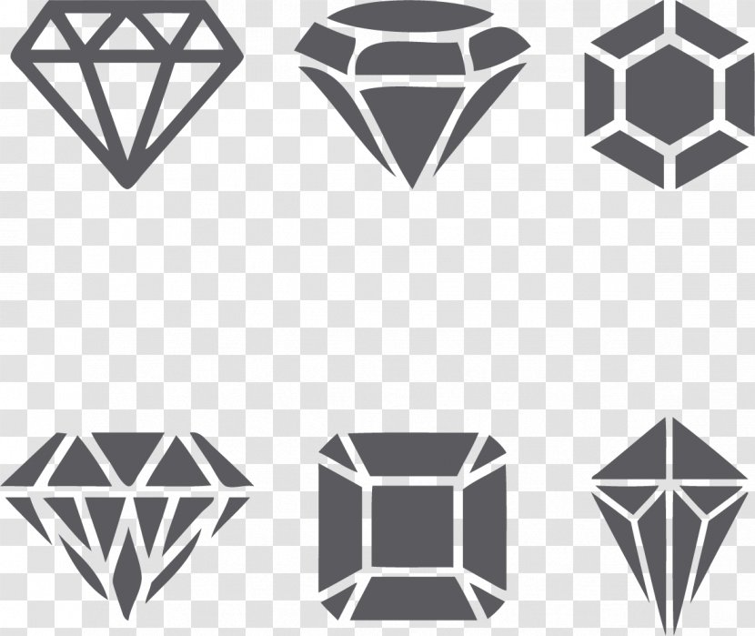Tattoo Diamond Black-and-gray - Color Transparent PNG