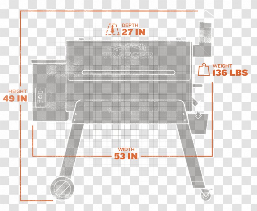 Barbecue Pellet Grill Traeger Pro Series 34 Grilling Fuel - Digital Controller Transparent PNG