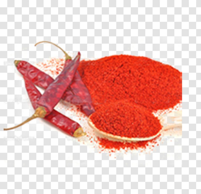 Chili Powder Pepper Crushed Red Food Capsicum Annuum Var. Acuminatum - Wooden Spoon Transparent PNG