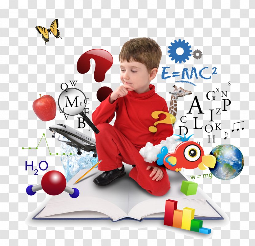 Science, Technology, Engineering, And Mathematics Experiment Literacy - Thinking Child Transparent PNG