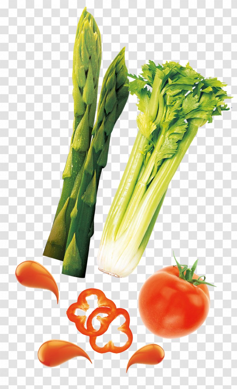 Asparagus Juice Vegetable Vegetarian Cuisine Tomato - Food - Celery Transparent PNG