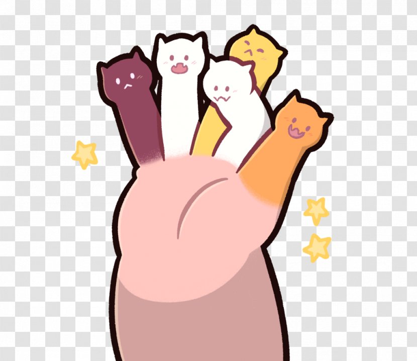 Cat Fingers Bubble Buddies Cheeseburger Backpack Thumb - Silhouette - Cookie Monster Transparent PNG