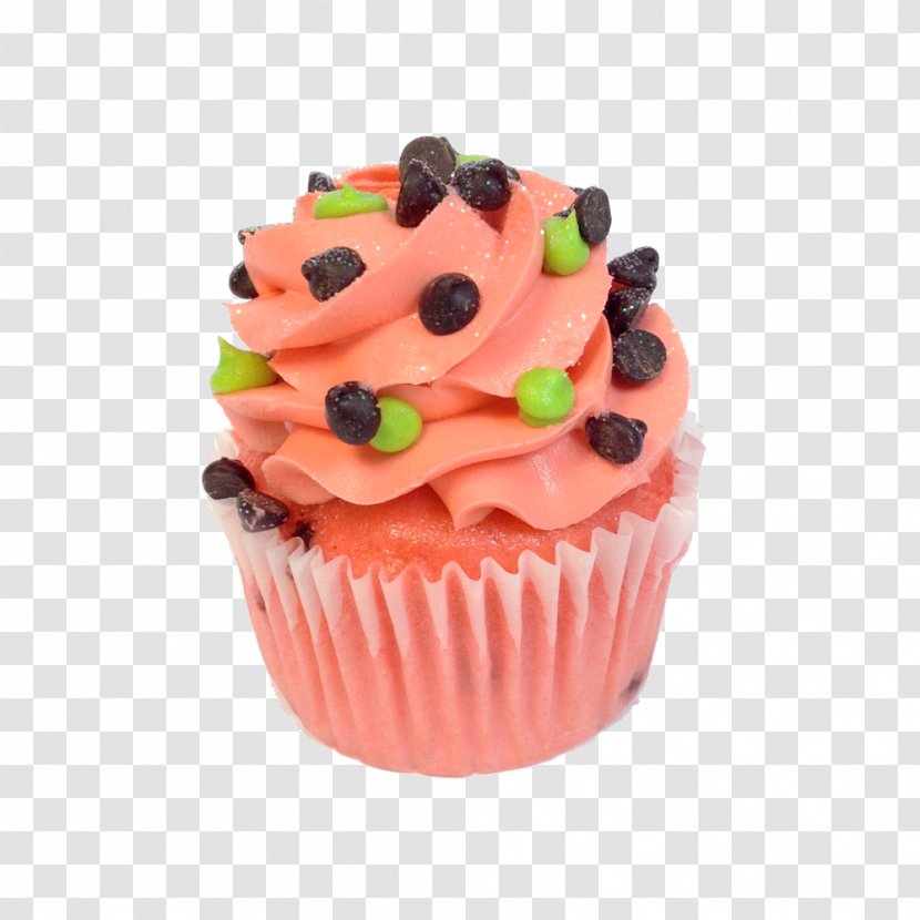 Buttercream Cupcake American Muffins Flavor By Bob Holmes, Jonathan Yen (narrator) (9781515966647) Fruitcake - Heart - Watermelon Cupcakes Transparent PNG