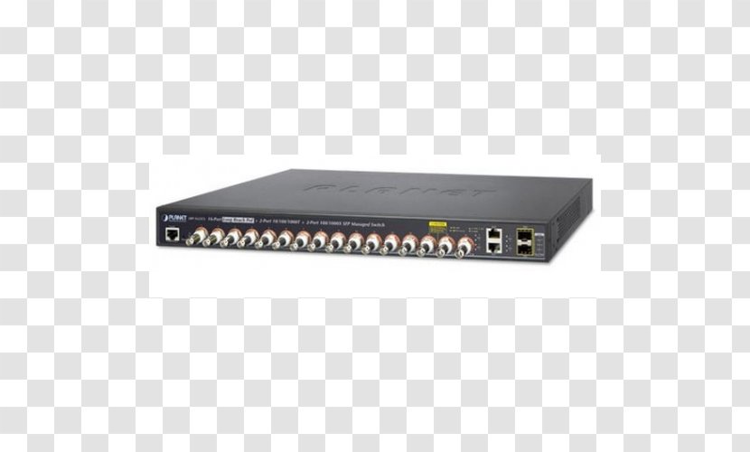 Network Switch Ethernet Hub Power Over Gigabit - Electronic Component - Visonic Transparent PNG