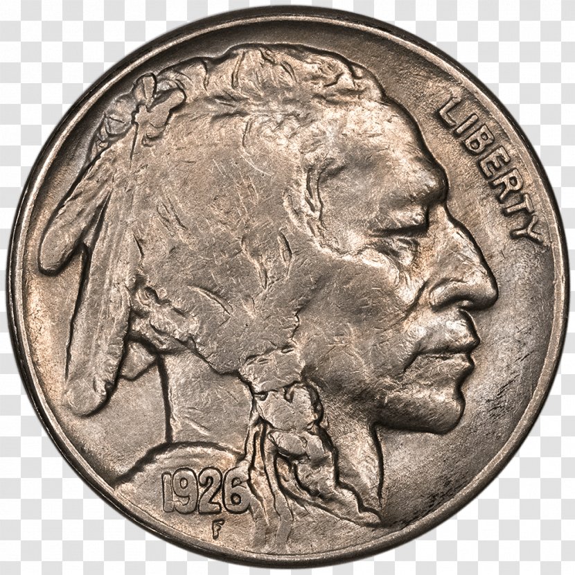 Dime Buffalo Nickel Obverse And Reverse Coin - Bronze - Uncirculated Transparent PNG