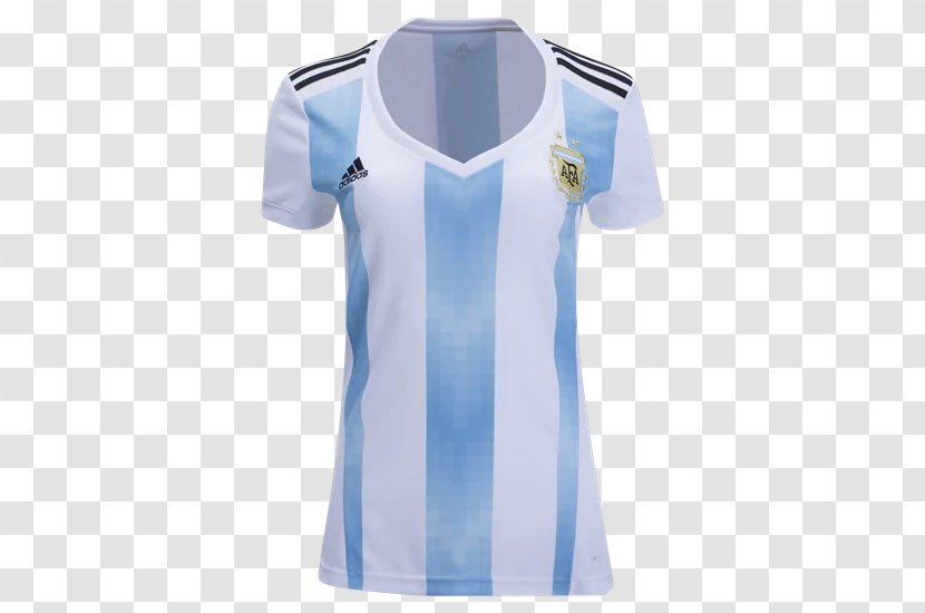 Argentina National Football Team 2018 FIFA World Cup T-shirt Jersey - Sleeve Transparent PNG