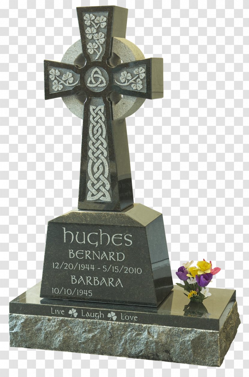 Headstone High Cross Memorial Cemetery - Celtic Transparent PNG
