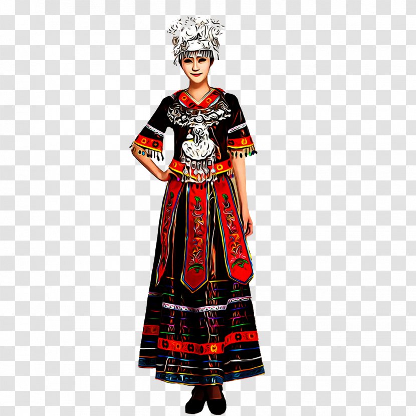 Folk Dance Painting - Vecteur - Dress Transparent PNG