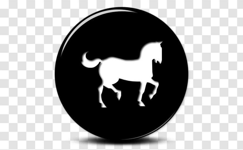 Download Button Iconfinder - Horse Black Transparent PNG