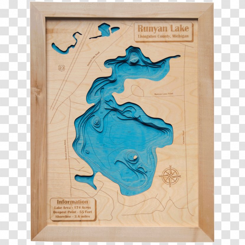 Wood Ya Shop Lake Fenton Runyan Map Transparent PNG