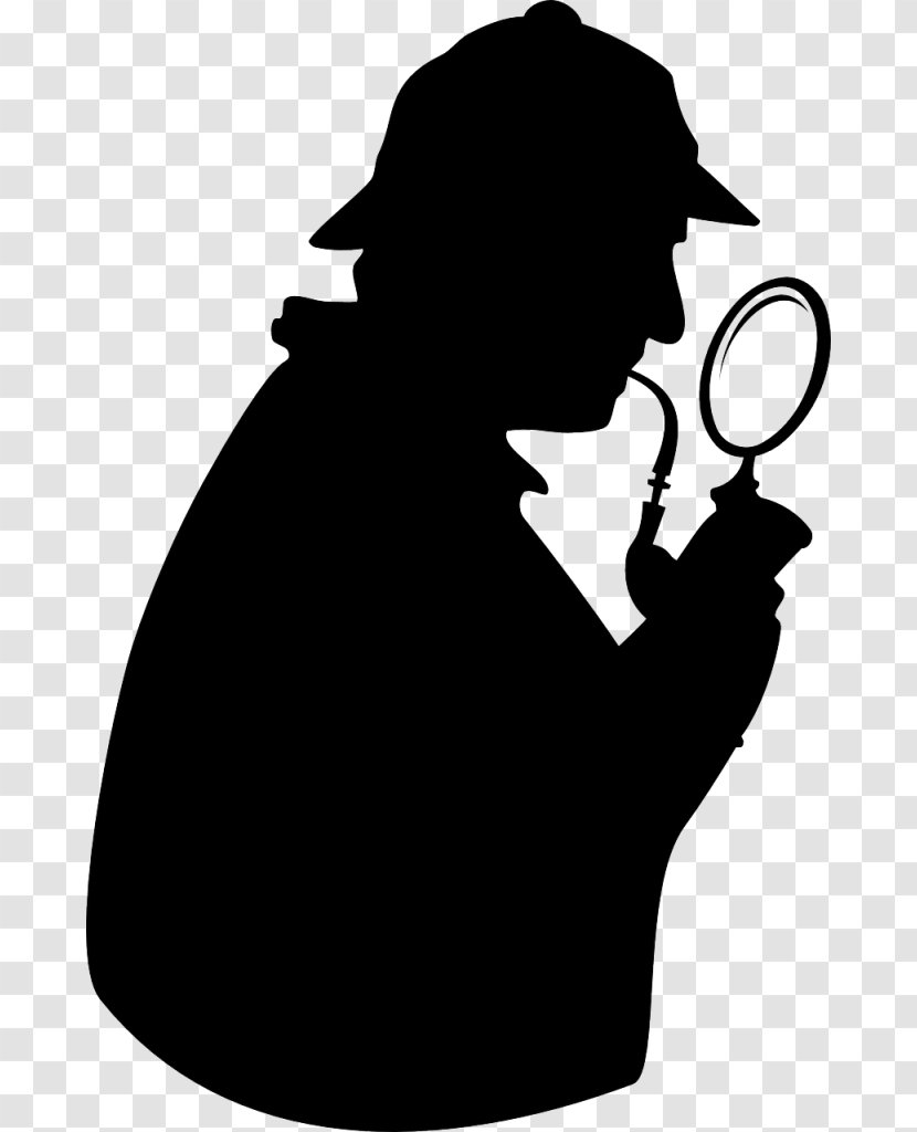 Magnifying Glass - Sherlock Holmes - Blackandwhite Film Transparent PNG