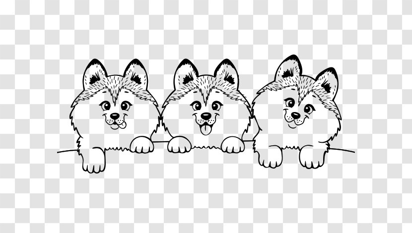 Siberian Husky Puppy Maltese Dog Coloring Book Drawing - Flower - Pata De Cachorro Transparent PNG