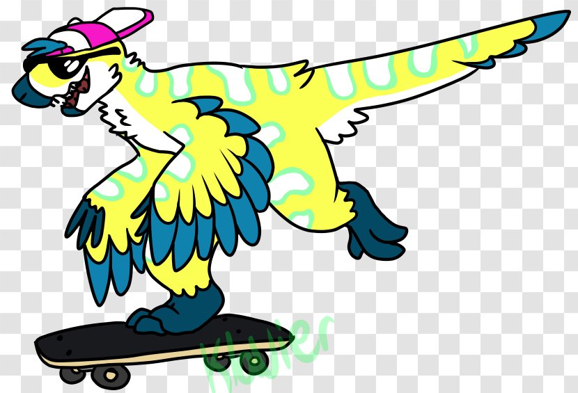 Artist Velociraptor YouTube Clip Art - Line - Skateboarding Equipment And Supplies Transparent PNG
