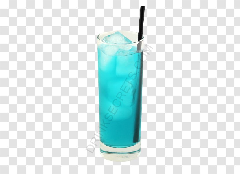 Blue Hawaii Lagoon Sea Breeze Rickey Cocktail Garnish - Highball - Island Drinks Transparent PNG