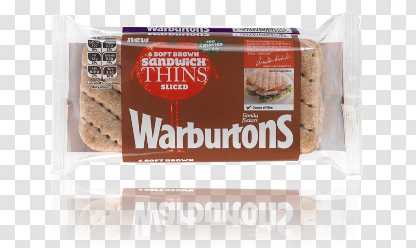 Teacake Australia Snack Warburtons - Brown Bread Transparent PNG