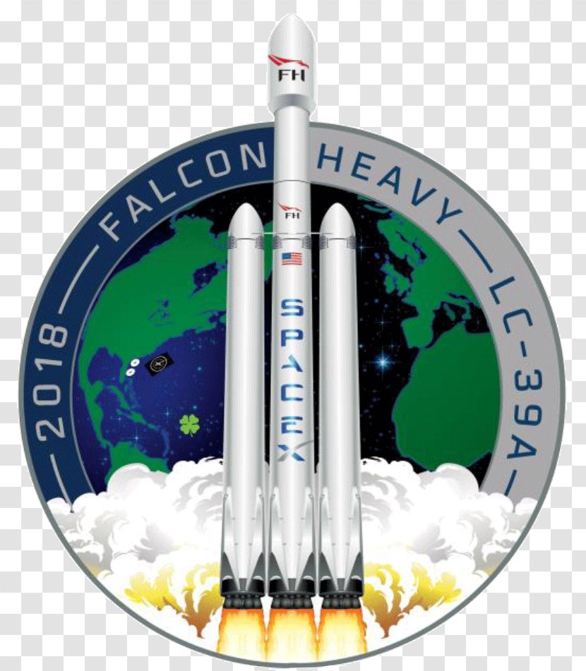 Falcon Heavy Test Flight SpaceX Lunar Tourism Mission 9 Patch - Outer Space Transparent PNG