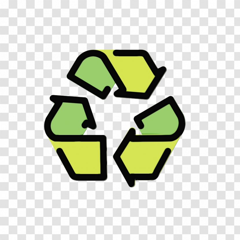 Recycling Logo - Yellow - Symbol Transparent PNG