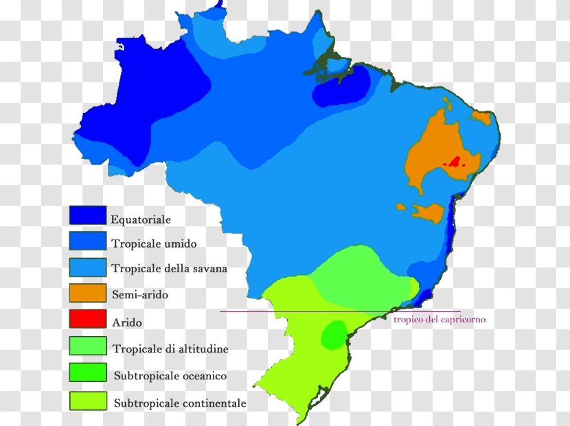 Brazil Köppen Climate Classification Map Transparent PNG
