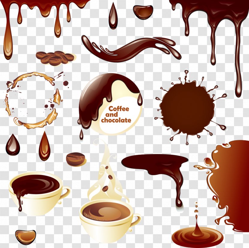 Coffee Milk Hot Chocolate Bar Cake - Vector Cup And English Transparent PNG