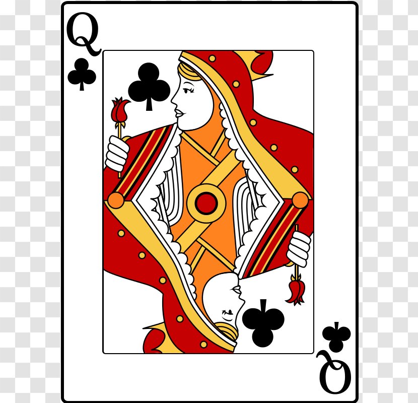 Queen Of Hearts Clip Art Playing Card Transparent PNG