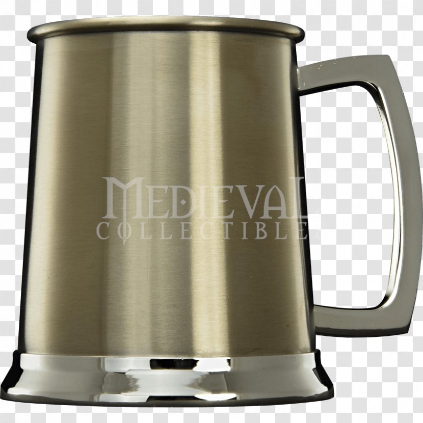 Mug Tankard Pewter Cup Kettle - Silver - Europe Knight Transparent PNG