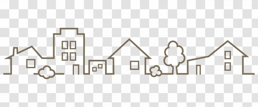 Silhouette Royalty-free House - Town Transparent PNG