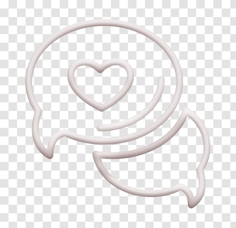 Bubble Icon Communicate Communication - Smile Heart Transparent PNG