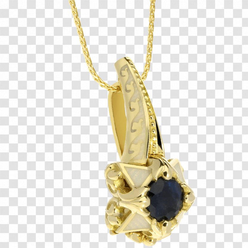 Locket Necklace Gold Charms & Pendants Sapphire - Brilliant Transparent PNG