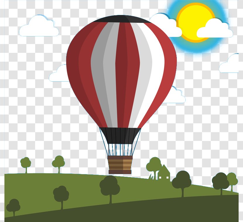 Hot Air Balloon - Recreation - Vector Material Transparent PNG