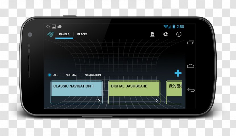 GPS Navigation Systems Kindle Fire Android Head-up Display - Handheld Devices - Shadow Rudder Transparent PNG