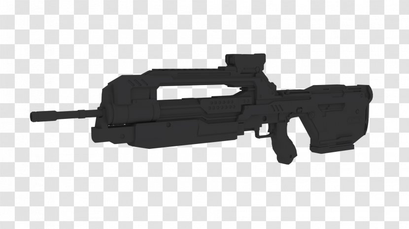Firearm Ranged Weapon Air Gun Trigger - Cartoon - Assault Riffle Transparent PNG