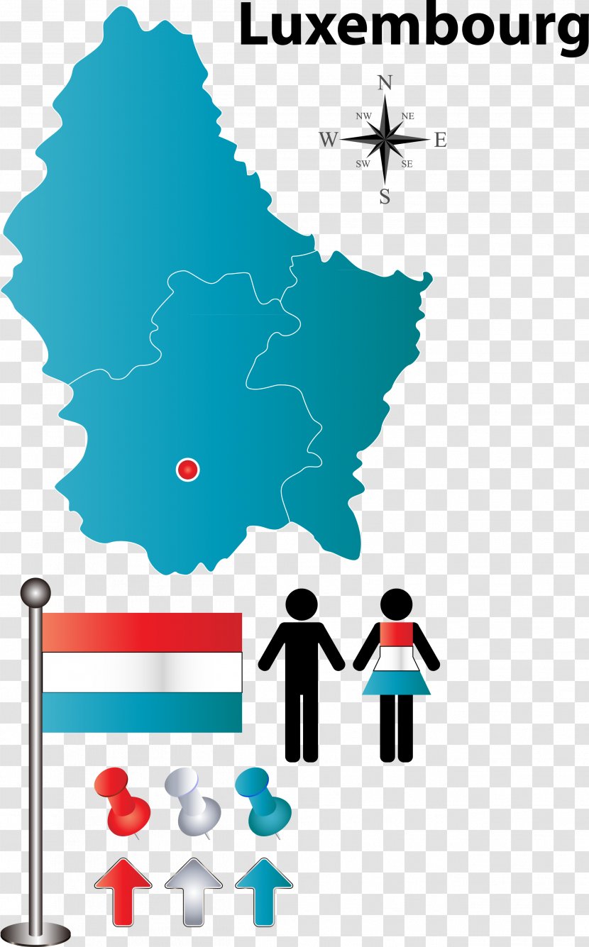 Luxembourg City Can Stock Photo Royalty-free Clip Art - Diagram - Flag Element Vector Map Transparent PNG