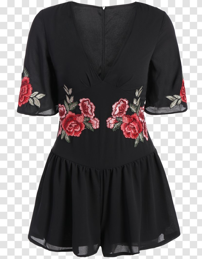 Sleeve Romper Suit Floral Design Dress Online Shopping - CHINESE CLOTH Transparent PNG