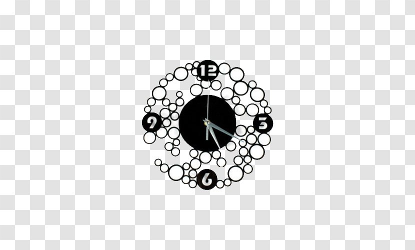Clock Wall Decal Partition Sticker - Picture Frame - Black Mirror Transparent PNG