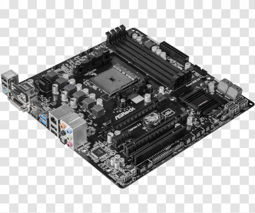 MicroATX Socket FM2+ Motherboard - Advanced Micro Devices - USB Transparent PNG