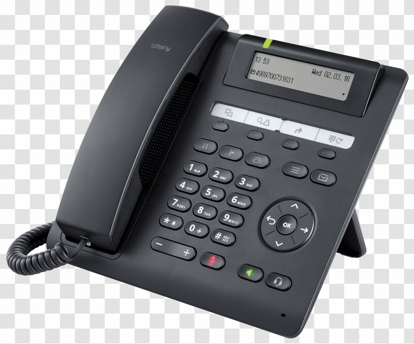 Unify Software And Solutions GmbH & Co. KG. OpenScape Desk Phone CP200 Business Telephone System IP 55G - Answering Machine - Telephony Transparent PNG