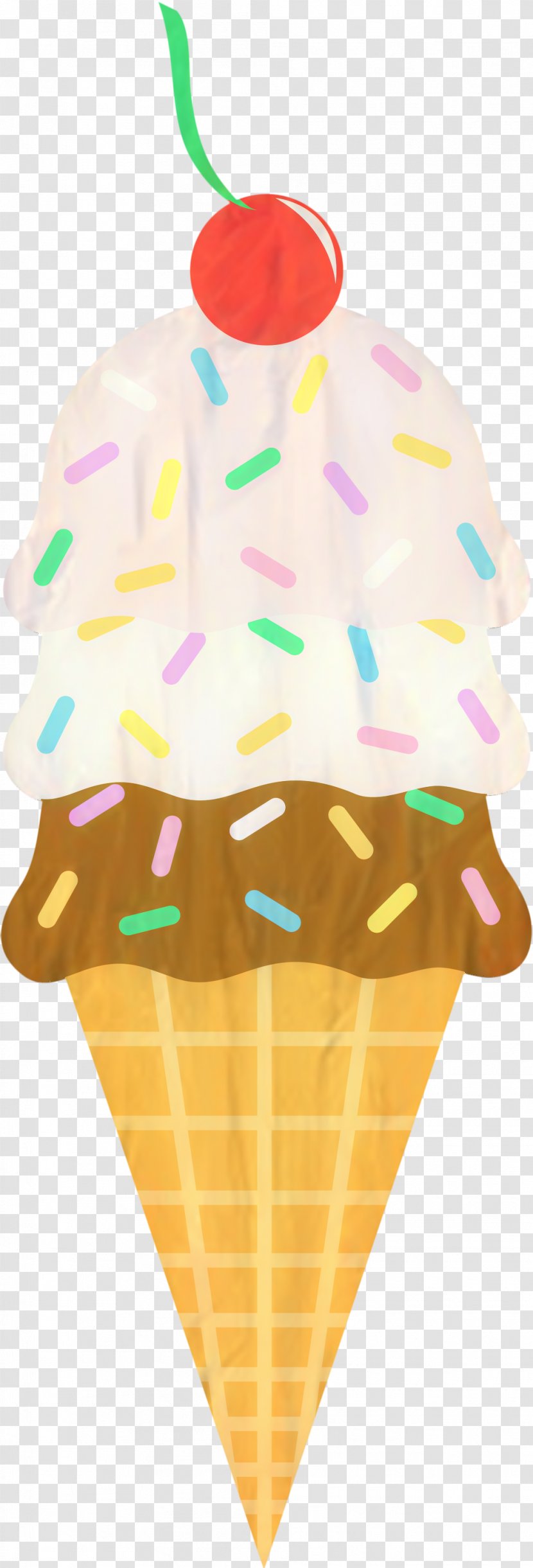 Ice Cream Cone Background - Sprinkles - Pop Dairy Transparent PNG