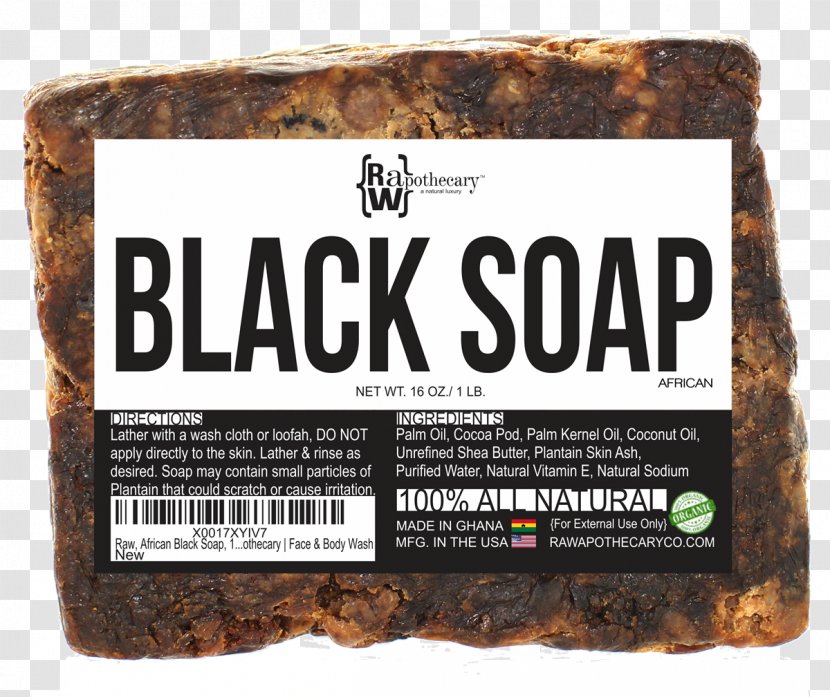 African Black Soap Shea Butter Skin Shower Gel - Apothecary Transparent PNG