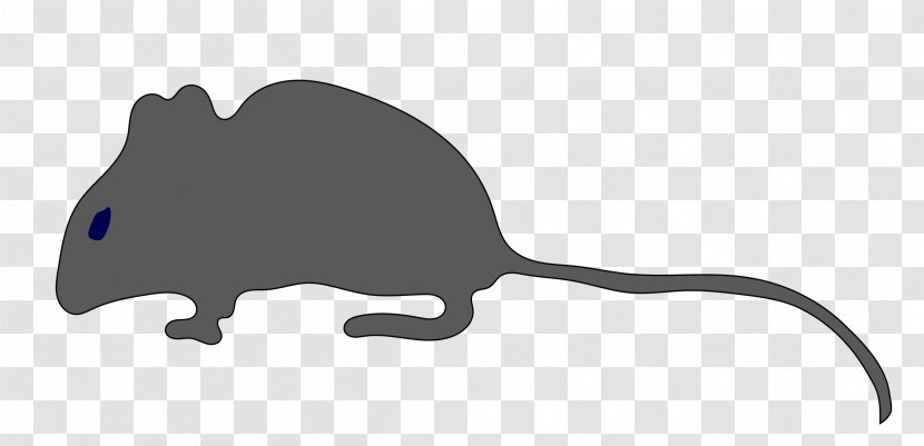 Rat Mouse Silhouette Tail Clip Art - Line - Little Transparent PNG