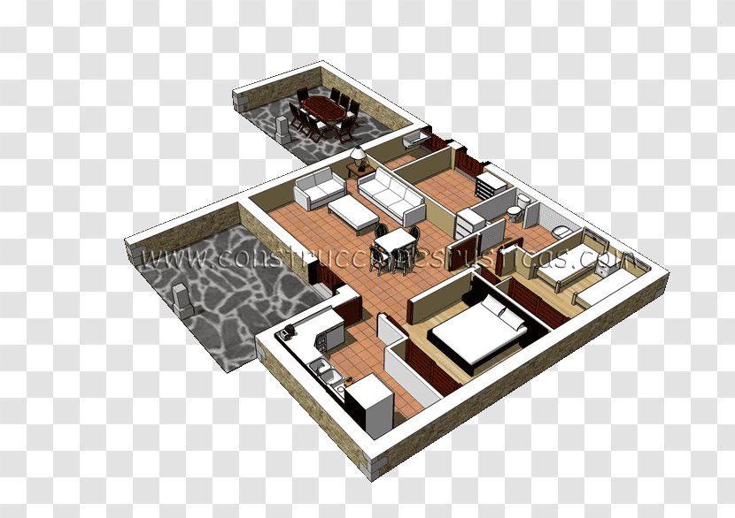 Floor Plan House - 3d Interior Transparent PNG