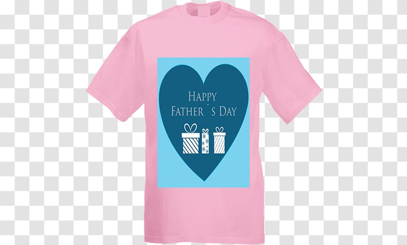 T-shirt Sleeve Pink M Brand Font - Top - Happy Father's Day Transparent PNG