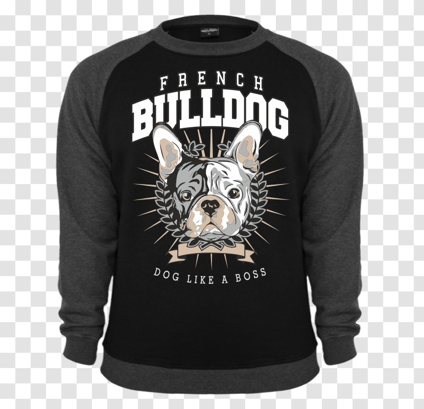 French Bulldog T-shirt Great Dane Hoodie - Long Sleeved T Shirt Transparent PNG